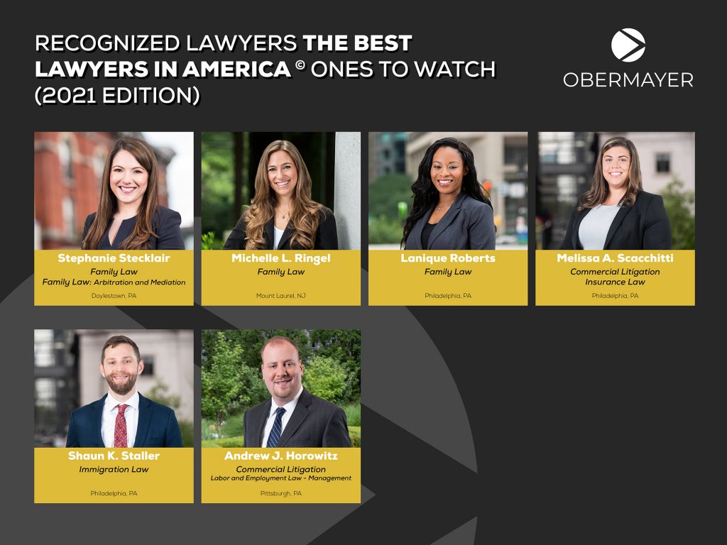 Obermayer Attorneys Recognized in Best Lawyers in America© 2022 and The
